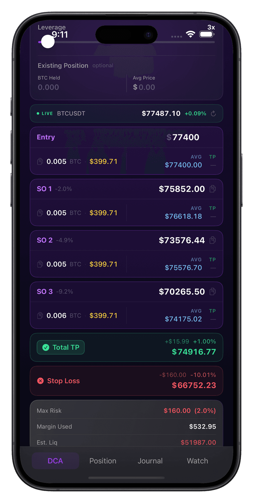 DCA Calculator